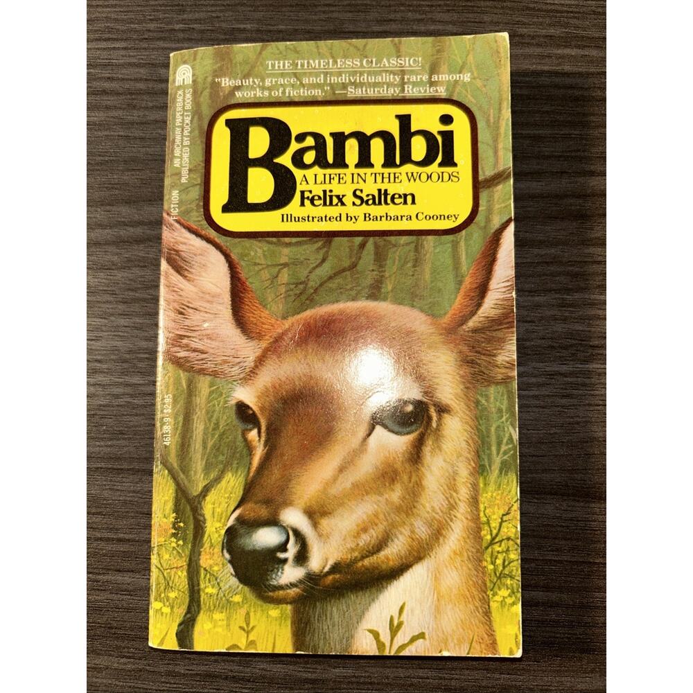 Felix Salten Bambi A Life In The Woods 1988 Archway Paperback mass market